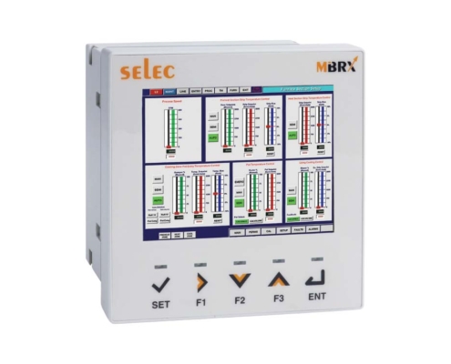 MiBRX-DSP-IND-96-8-0-00-C,  3,5 inç Dirençli Dokunmatik Ekran, 10 Şifre seviyesi, RS485 Modbus RTU (Master-Slave),  Dahili alarm,