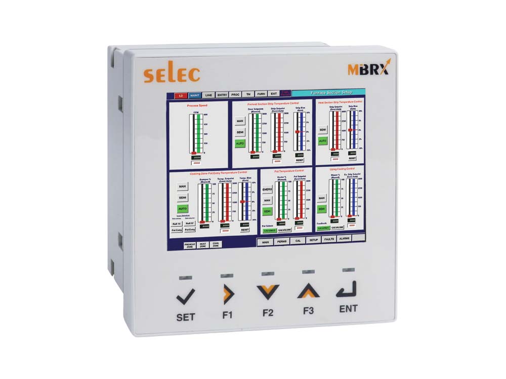 Selec Mibrx 3,5 inç Dirençli Dokunmatik Ekran, MiBRX-DSP-IND-96-8-0-00-C,MiBRX Bağımsız Ekran 96x96 - 3,5 İnç Grafik Dokunmatik, RS485 Modbus RTU (Master-Slave)