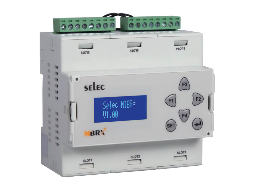 Selec Mibrx 6 IO Yuvalı Ray Montajlı Modüler PLC, MiBRX-6M-1-1-1-230V, MIBRX-6M-2-1-1-0-1-24VDC, MiBRX-DSP-AP-6M, MiBRX-DSP-6M-8-2-08-A