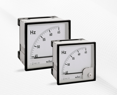 Selec Analog Panel Metreler Serisi, Tek Fazlı Analog frekans ölçer, Selec Tek Fazlı Analog güç faktörü ölçer, Selec True RMS Tek Fazlı Analog Voltmetre